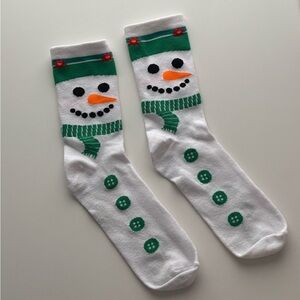 Festive Snowman Socks - NWOT